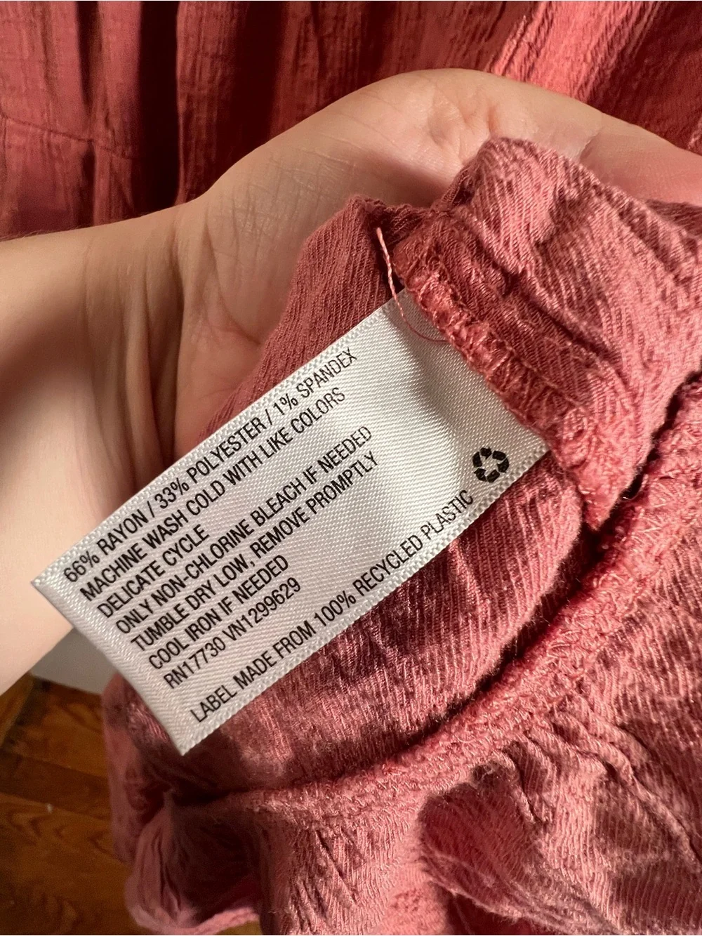 Knox Rose Women’s Sz Medium Mini Dress Pink Gauzy Flutter Sleeve Crewneck Tiered